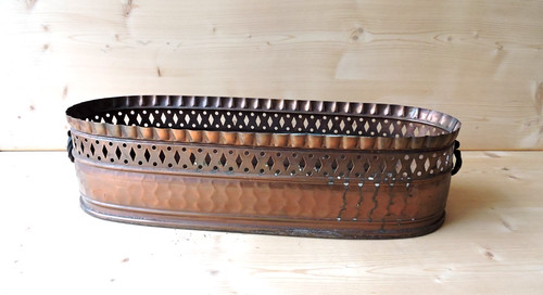 Vintage pflanzschale kupfer - pflanzschale,